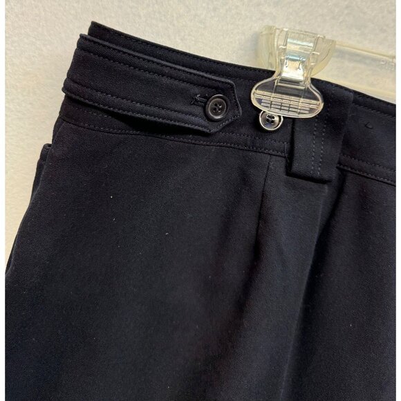 Lane Bryant Dress Casual Loose Fit Wide Stretch Leg Pants Navy Blue Size 4 - Picture 9 of 10